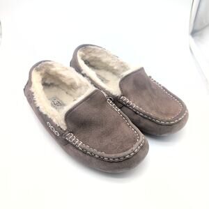 Ugg Ansley Moccasin Leather Sheepskin Slippers Women's 7